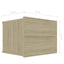 sengeborde 2 stk. 40x30x30 cm konstrueret træ sonoma-eg