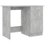 skrivebord 100x50x76 cm konstrueret træ betongrå