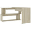 skrivebord 200x50x76 cm konstrueret træ sonoma-eg