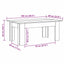 sofabord 100x60x42 cm konstrueret træ sonoma-eg