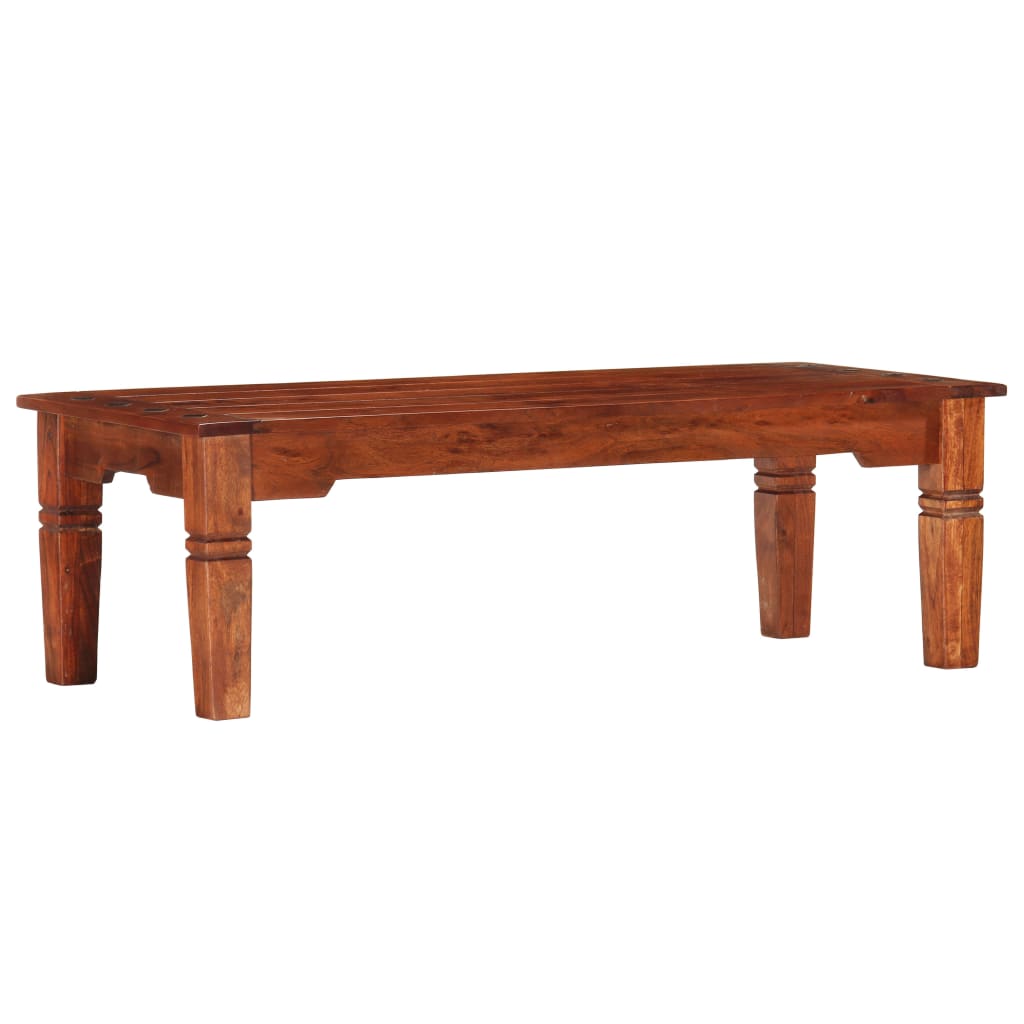 sofabord 110x50x35 cm massivt akacietræ