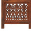 3-panels rumdeler håndskåret 120 x 165 cm massivt mangotræ brun