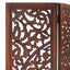 3-panels rumdeler håndskåret 120 x 165 cm massivt mangotræ brun