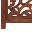 3-panels rumdeler håndskåret 120 x 165 cm massivt mangotræ brun