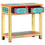håndmalet konsolbord 80x35x75 cm massivt mangotræ