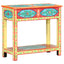 håndmalet konsolbord 80x35x75 cm massivt mangotræ