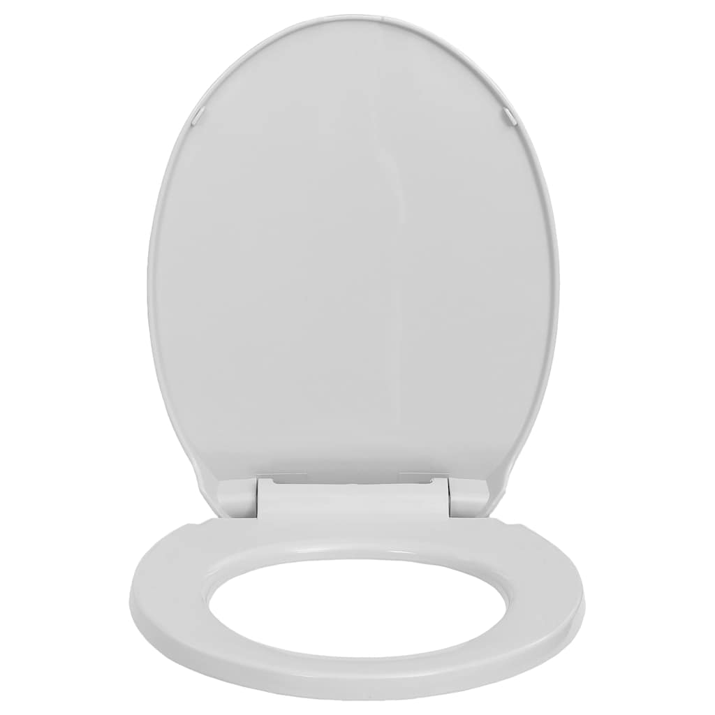 toiletsæde med soft close og quick release-funktion oval lysegrå