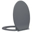 toiletsæde med soft close oval grå