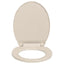 toiletsæde med soft-close oval abrikosfarvet