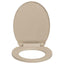 soft close toiletsæde oval beige