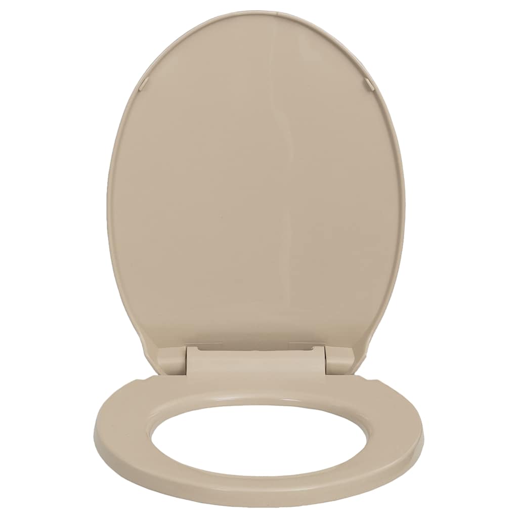 soft close toiletsæde oval beige