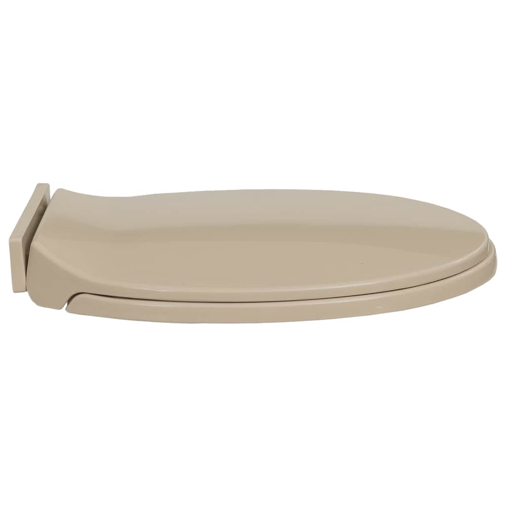 soft close toiletsæde oval beige