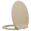 soft close toiletsæde quick release oval beige