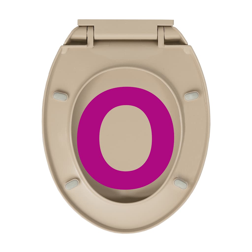 soft close toiletsæde quick release oval beige