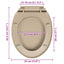 soft close toiletsæde quick release oval beige