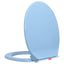 soft close toiletsæde quick release oval blå