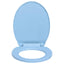 soft close toiletsæde quick release oval blå