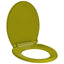 toiletsæde med soft-close oval grøn