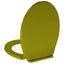 toiletsæde med soft-close oval grøn