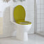 toiletsæde med soft-close oval grøn