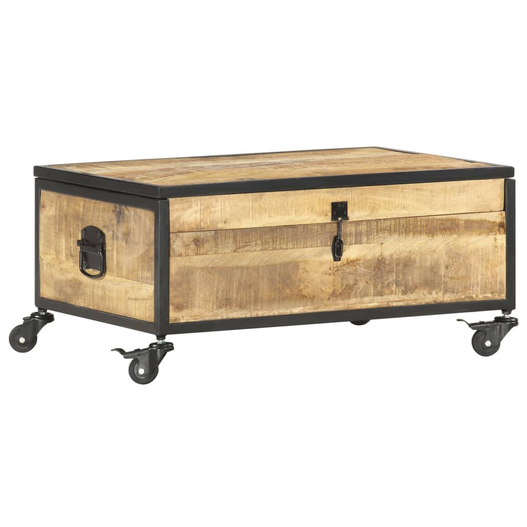 sofabord 70x50x33 cm massivt mangotræ
