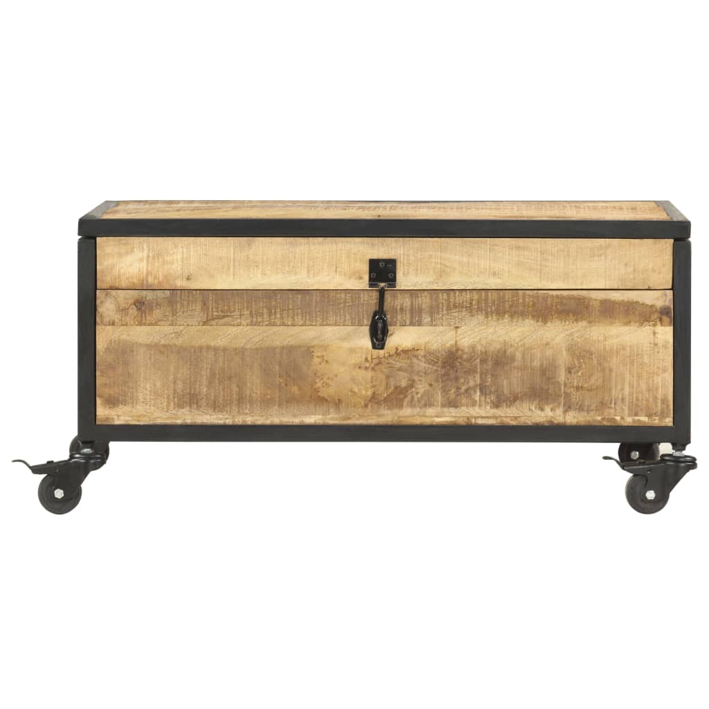sofabord 70x50x33 cm massivt mangotræ
