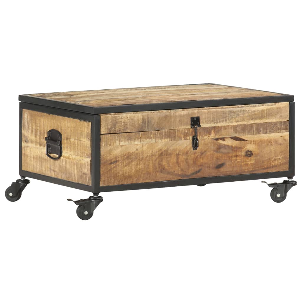 sofabord 70x50x33 cm massivt mangotræ