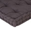 hynde til pallesofa 120x80x10 cm antracitgrå