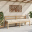 hynde til pallesofa 120x40x7 cm bomuld beige