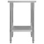 arbejdsbord til køkken 60x60x85 cm rustfrit stål