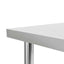 arbejdsbord til køkken 120x60x85 cm rustfrit stål