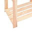 reoler 2 stk. 5 hylder 80x38x170 cm massivt fyrretræ 250 kg