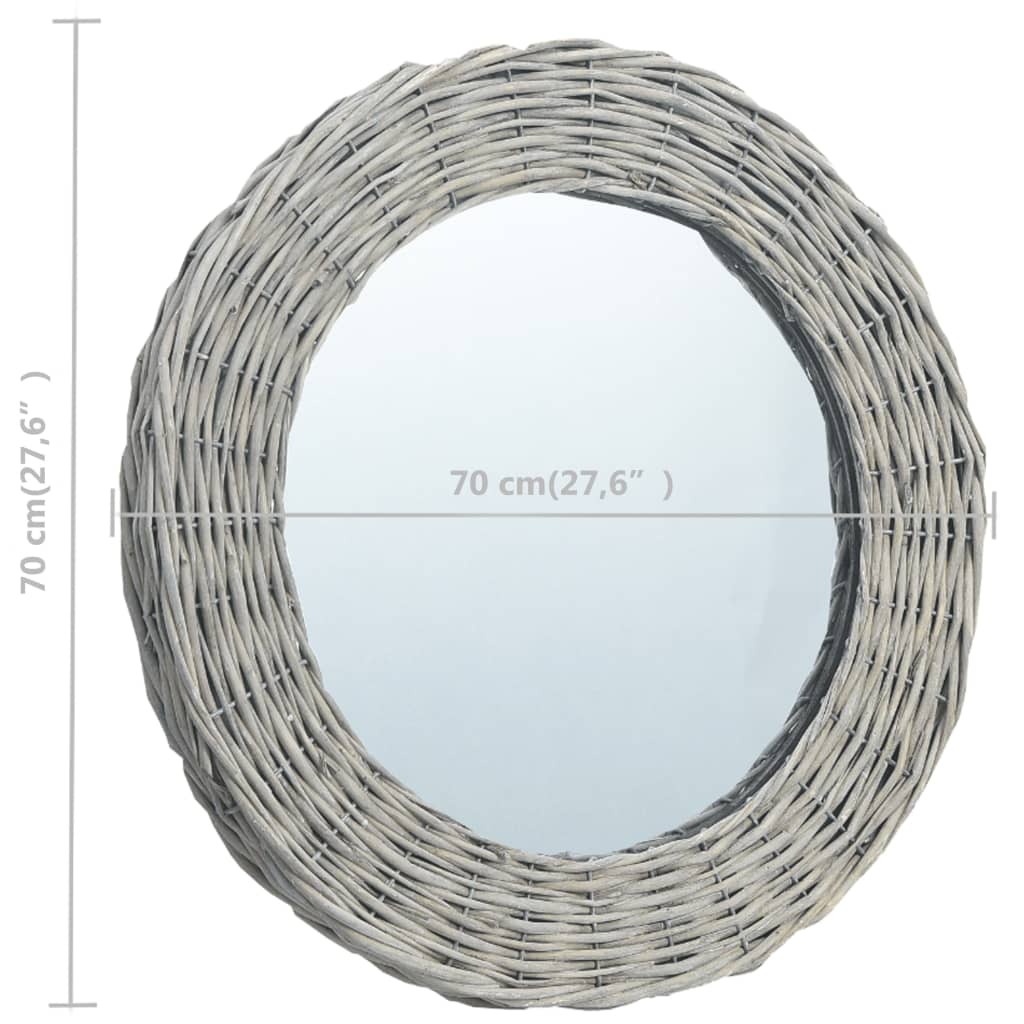 spejl 70 cm flet