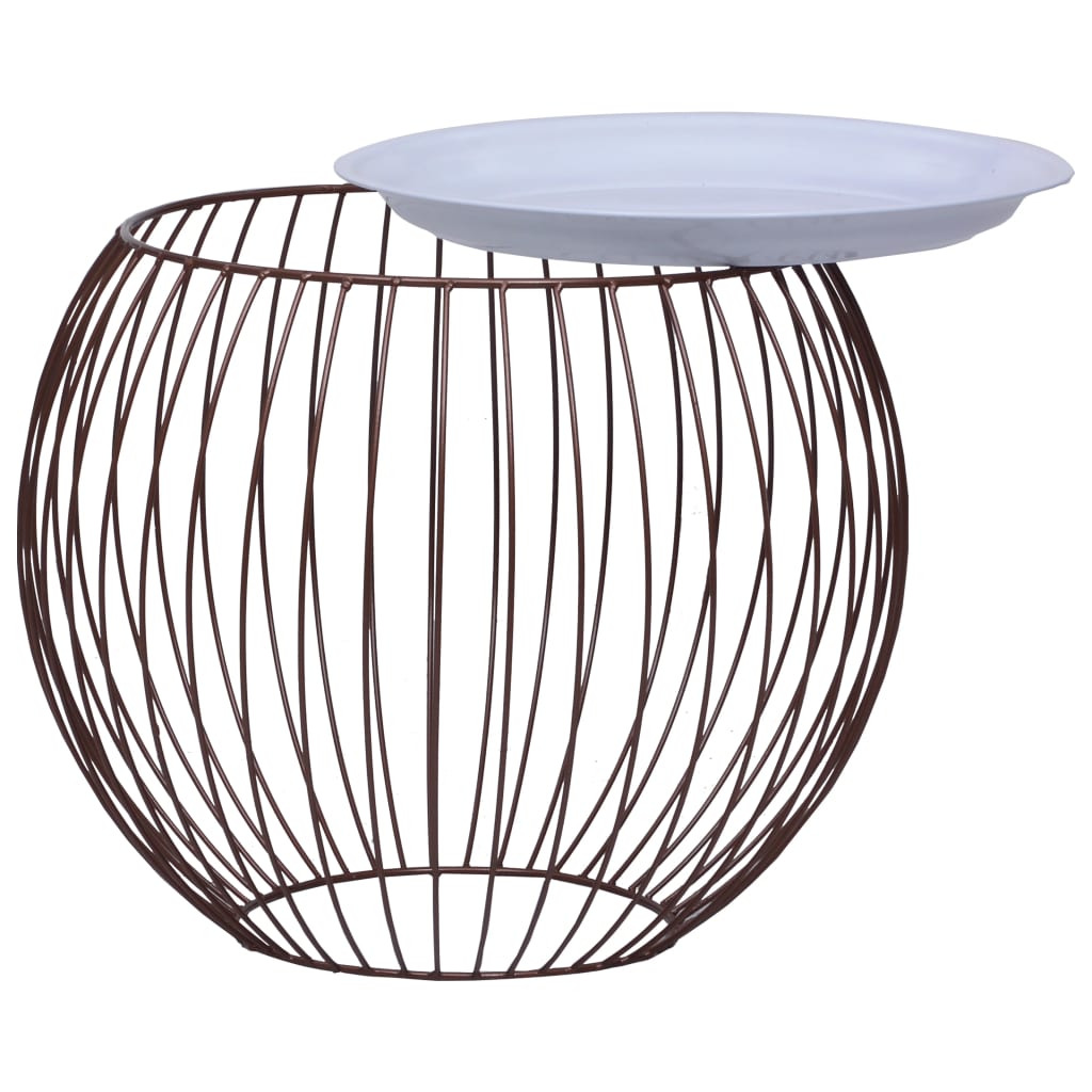 sofabord Ø 51 cm guldfarvet
