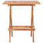 foldbart bistrobord 60x60x65 cm massivt teaktræ