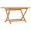 foldbart havebord 160x80x75 cm massivt teaktræ
