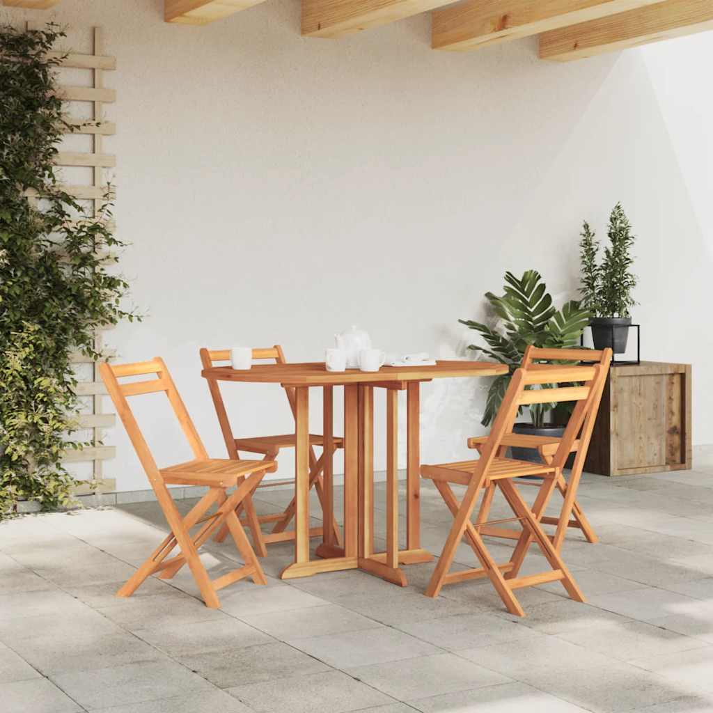 foldbart havebord 120x70x75 cm massivt teaktræ billede