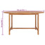 havebord 150x76 cm massivt teaktræ