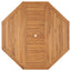 havebord 150x150x75 cm massivt teaktræ