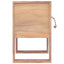 sengebord 40x30x50 cm massivt teaktræ