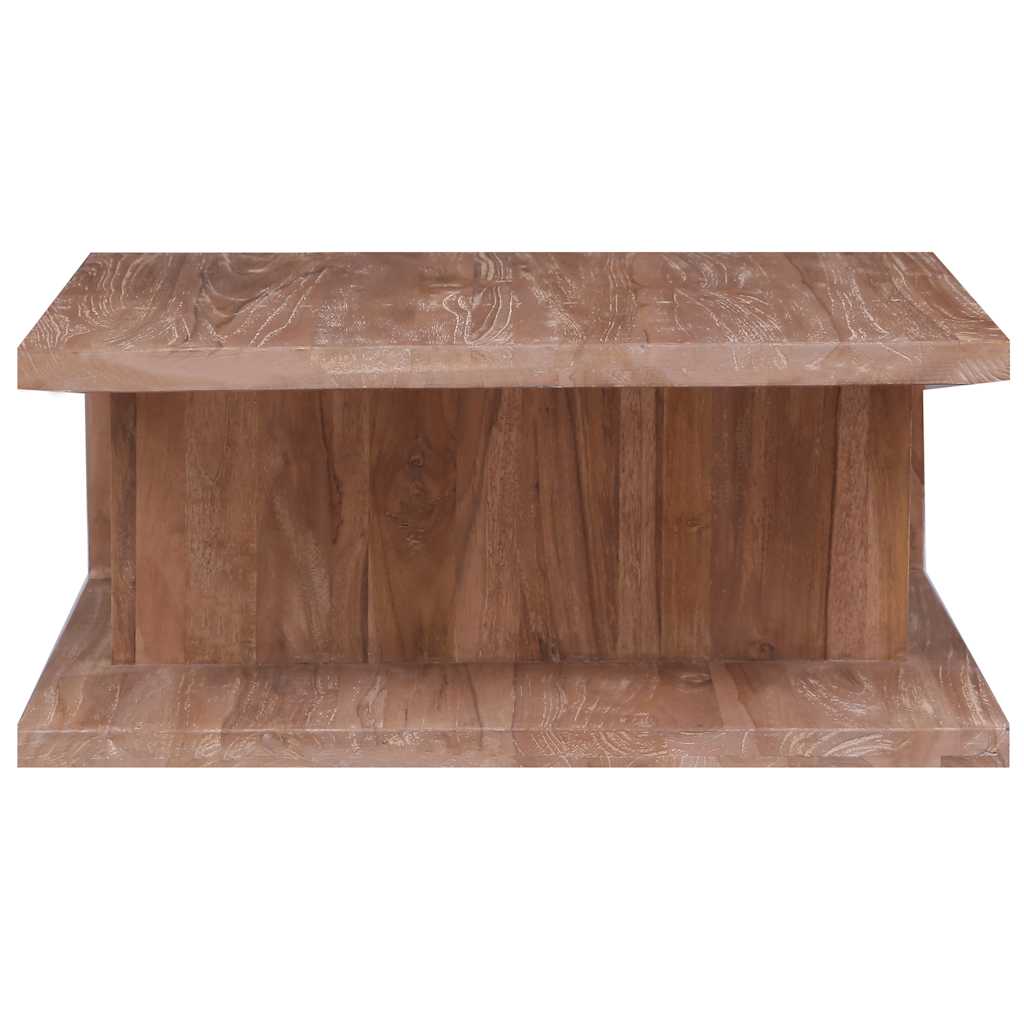 sofabord 70x70x30 cm massivt teaktræ