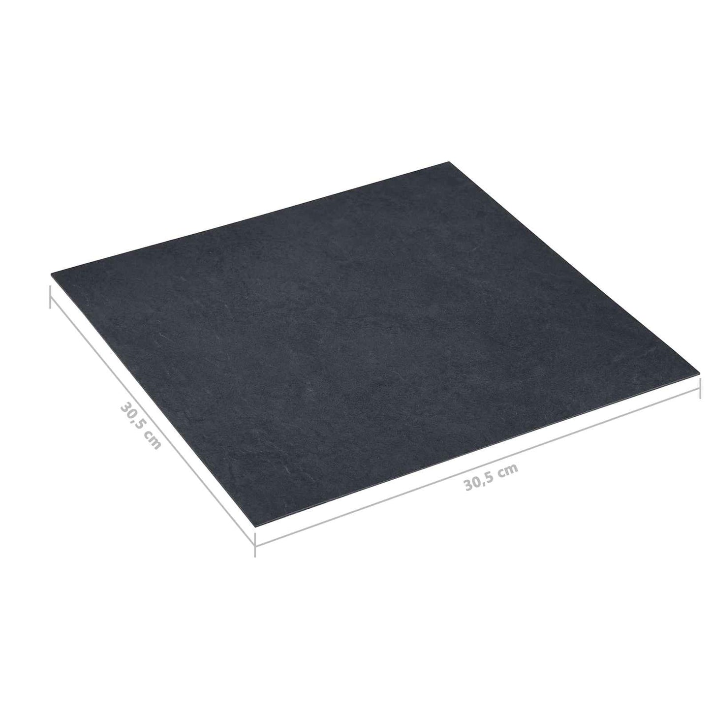 Gulvplanker 55 pcs Sort 5,11 m² PVC