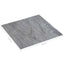 Gulvplanker 55 pcs Lysegrå 5,11 m² PVC