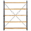 bogreol med 5 hylder 140x30x180 cm massivt mangotræ