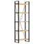 bogreol med 5 hylder 60x30x180 cm massivt mangotræ