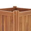 hævet plantekasse 40x40x40 cm massivt teaktræ