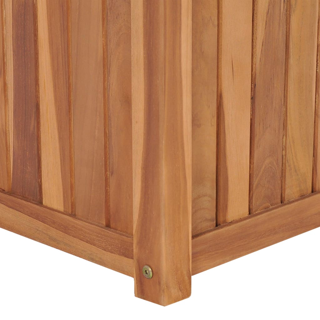 hævet plantekasse 40x40x40 cm massivt teaktræ