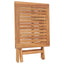 foldbart havebord 45x45x45 cm massivt teaktræ