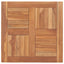 bordplade 60x60x2,5 cm massivt teaktræ