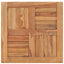 bordplade 60x60x2,5 cm massivt teaktræ